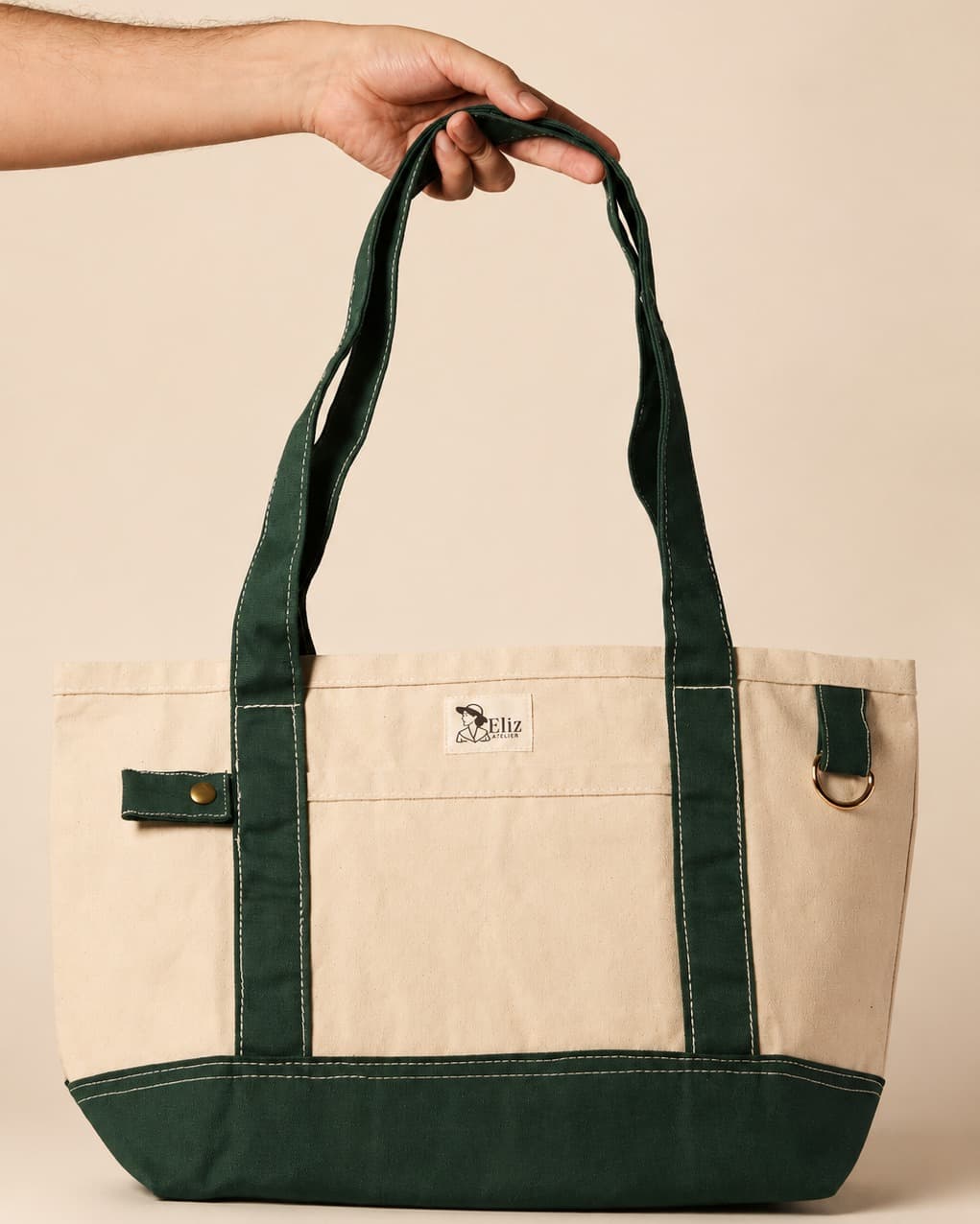 Bolso M Crudo - Verde